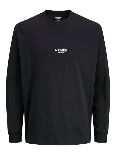 JACK & JONES Tricou JJESoho / alb negru