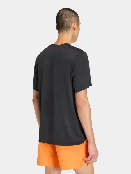 Спортивна футболка adidas ESSENTIALS поліетилентерефталат чорний