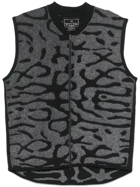 Vestă Y-3 din jacard negru