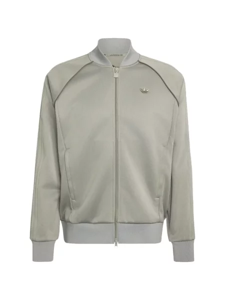 Top Adidas tricotate alergare cu broderie gri