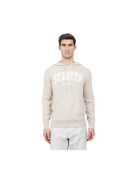 Bluza Mc2 Saint Barth z logo beżowa