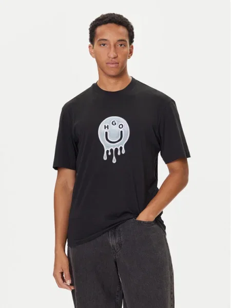 HUGO Tricou Nedirix negru
