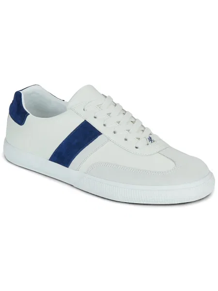 Sneakerși Lauren Ralph Lauren din dantelă alb