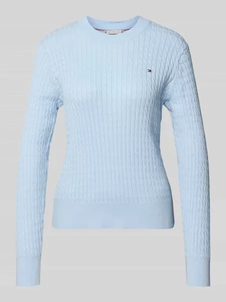 Sweter o kroju slim fit z czystej bawełny Tommy Hilfiger