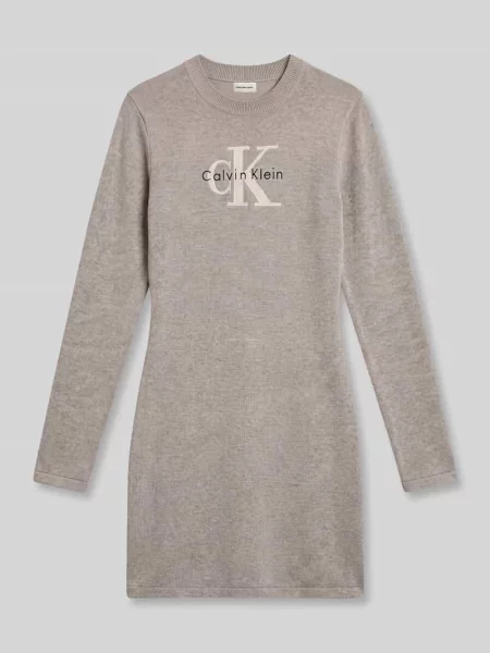 Sukienka casualowa o kroju slim fit z czystej bawełny Calvin Klein Jeans