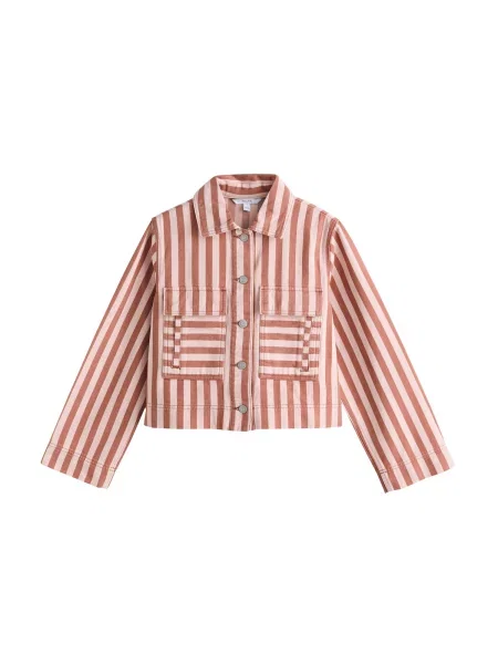 Next Geacă de primăvară-toamnă maro ruginiu roz