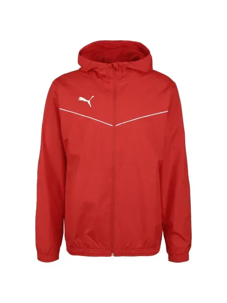 PUMA Jakna za trening Teamrise rdeča bela