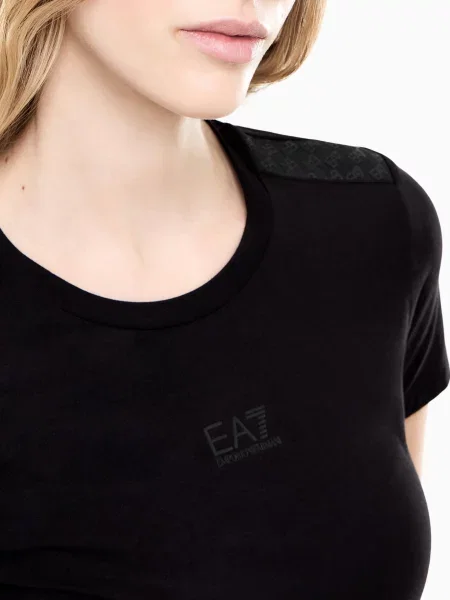 Футболка Ea7 Emporio Armani чорна