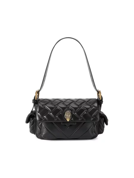 Kurt Geiger London torebka skórzana KENSINGTON czarna