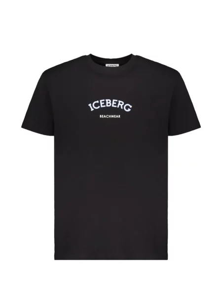 Scurt tricou Iceberg cu imagine negru