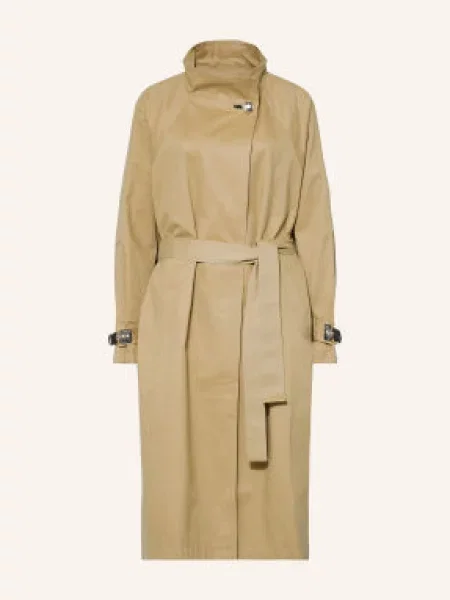 Maje Płaszcz beige beżowy