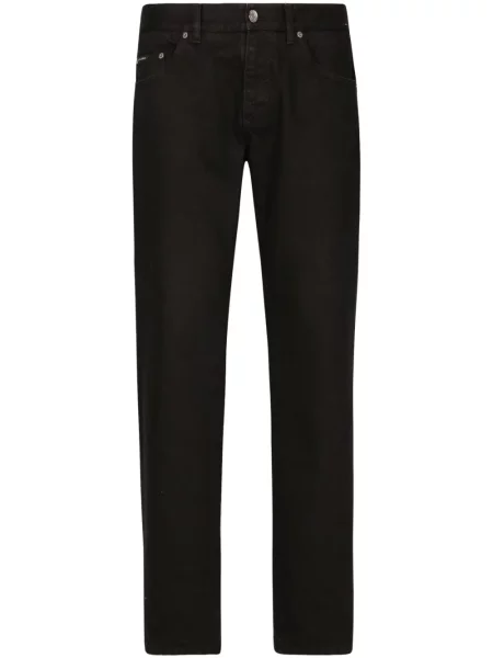 Blugi drepți Dolce & Gabbana cu 5 buzunare negru