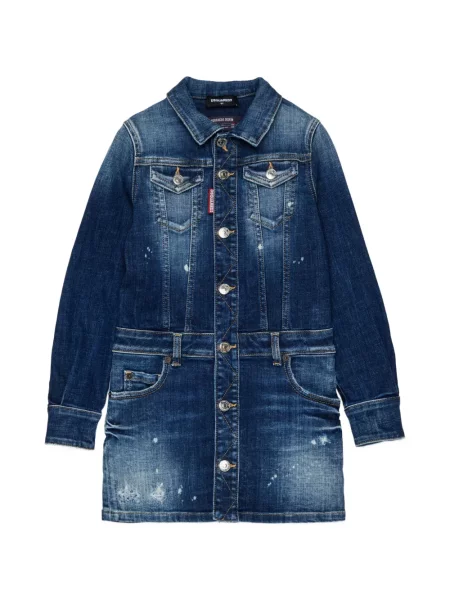 Dětské džínové šaty Dsquared2 modré