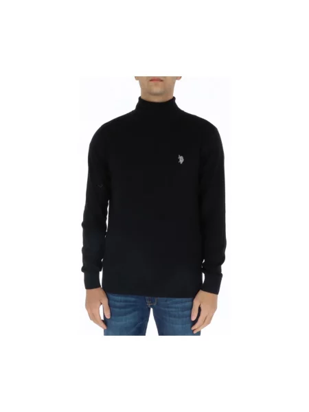 Sweter z golfem U.s Polo Assn. czarny