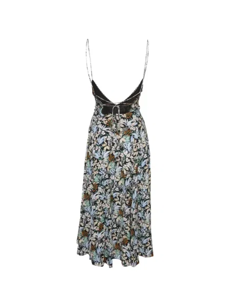 Rochie midi Maje cu model floral cu imagine negru