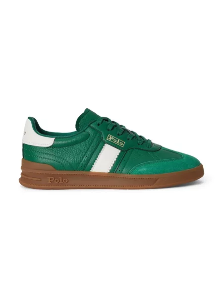 Polo Ralph Lauren Htr Aera sneakers pentru femei din piele verde