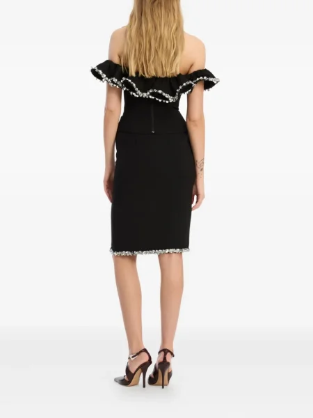 Top Rotate Birger Christensen din crep negru