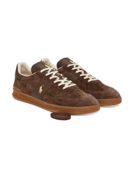 Sneakersy Polo Ralph Lauren brązowe