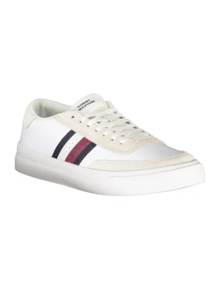 Trampki Tommy Hilfiger skórzane wiązane białe