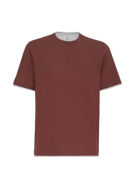 Tricou Brunello Cucinelli maro