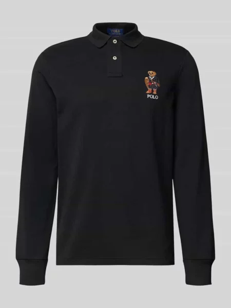 Koszulka polo o kroju classic fit z wyhaftowanym logo Polo Ralph Lauren czarna