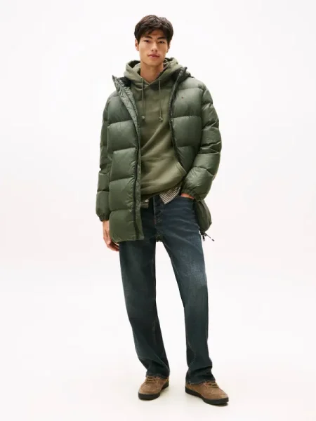 Tommy Jeans Geacă din puf Essential verde