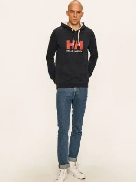Μπλούζα Helly Hansen ναυτικό με κουκούλα μπλε