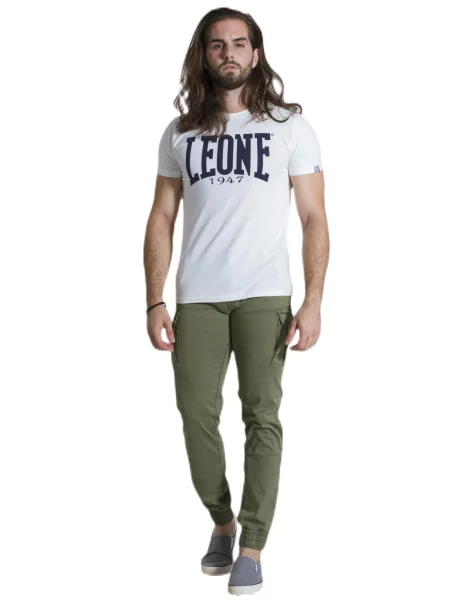 Leone Apparel koszulka z krótkim rękawem biała