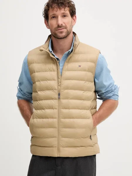 Елек Tommy Hilfiger мъжки бордо преходен модел бежово