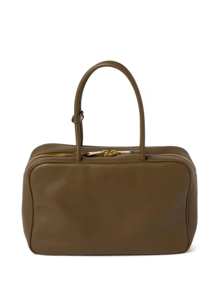 Geanta de piele Miu Miu din piele verde