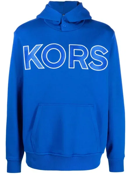 Hanorac cu glugă Michael Kors albastru