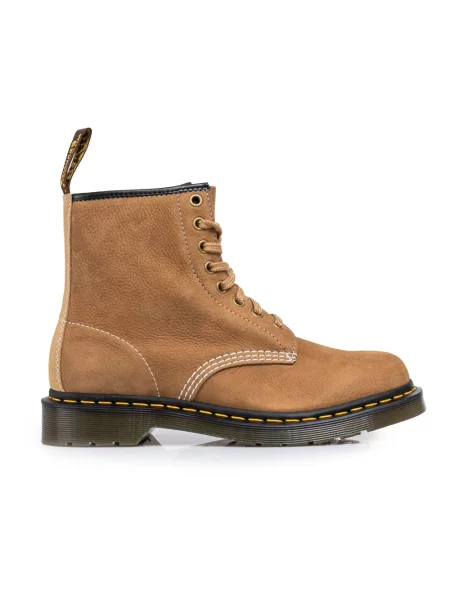 Botki Dr. Martens skórzane brązowe