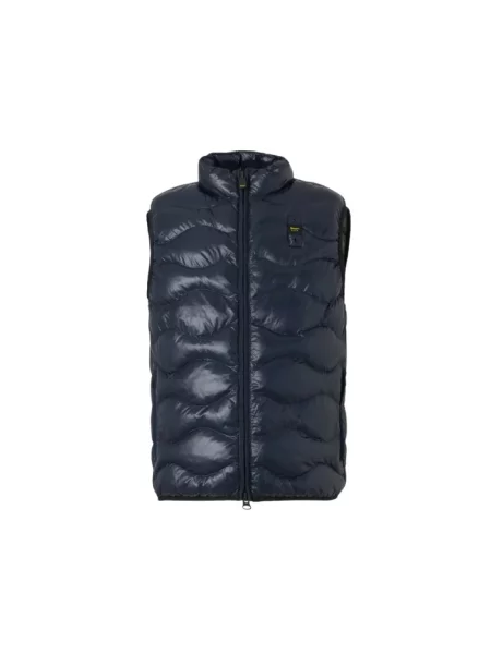 Pikowana kamizelka Blauer niebieska