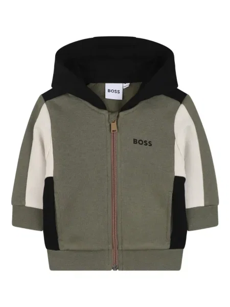 Bluza z kapturem dziecięca Bosswear zielona