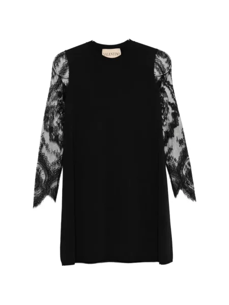 Rochie mini Valentino Garavani din dantelă negru