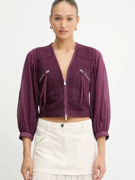 Pinko koszula regular bordowy