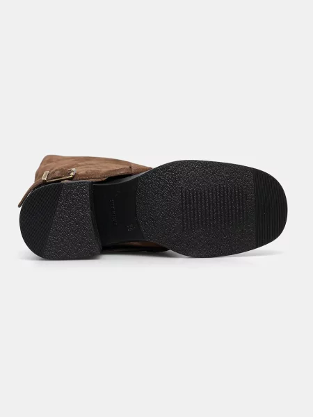 Замшевые сапоги Steve Madden бежевые
