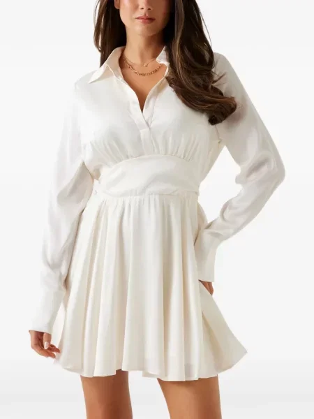 Rochie mini Guess evazată alb