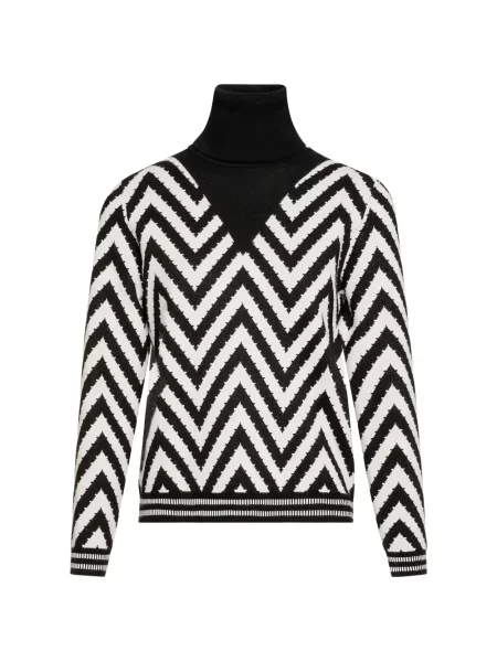 Pulover Fracomina din jacard negru