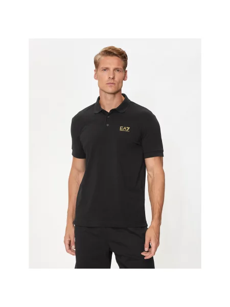 Emporio Armani Polo majica PJVQZ Regular Fit črna