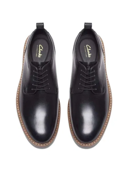Čipkované tenisky Clarks čierna