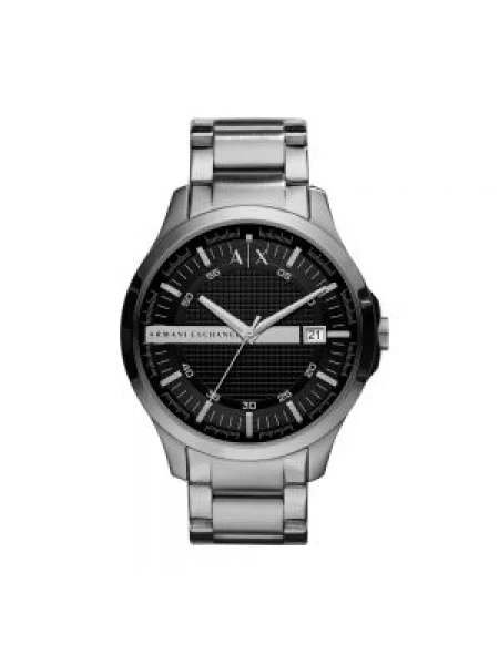 ARMANI EXCHANGE Analógové hodinky čierna / strieborná