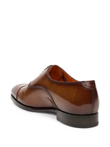 Șapcă Santoni din piele maro