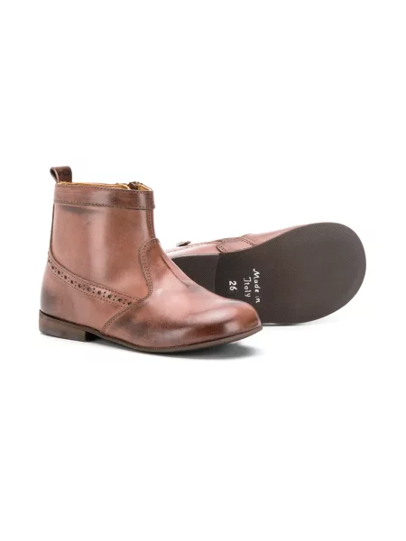 Buty do kostki dziecięce Pèpè brązowe