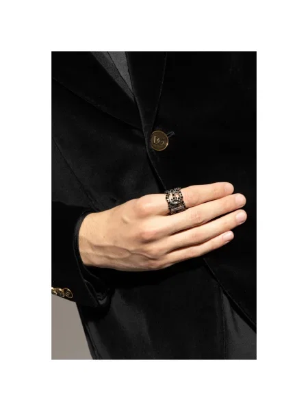 Pierścionek Dolce And Gabbana z logo szary
