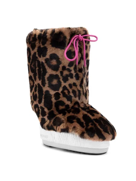 Хутряні гетри Moon Boot Cover Rex Rabbit коричневий