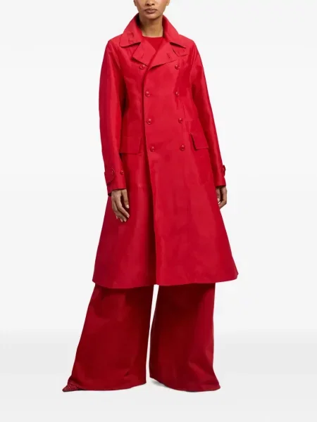 Двуреден двуредно палто Ralph Lauren Collection червено