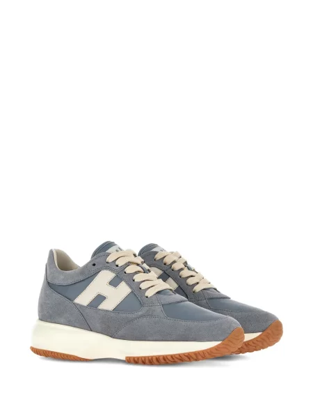 Sneakers Hogan με κορδόνια με δαντέλα γκρι