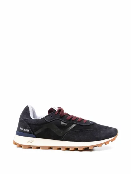 Sneakerși No Map Society cu autograf albastru