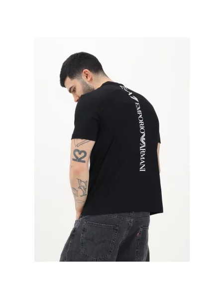 T-shirt Emporio Armani Train Logo Series M Tee Ss Black/ White S czarna